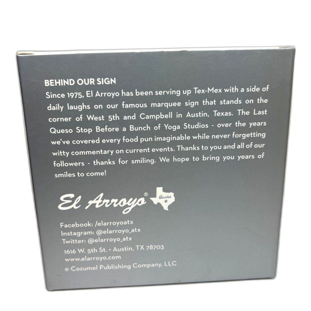 El Arroyo Mercury Glass Ornament Austin Texas Tequila Bad Decisions Sign NEW NIB - Picture 3 of 3